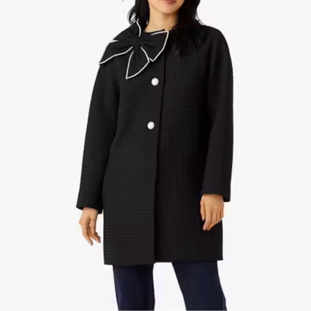Kate Spade Pearl-Embellished Dorothy Coat | Small (NWT)